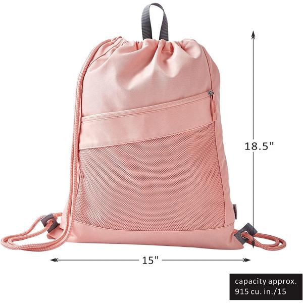 Lightweight Waterproof Drawstring Backpack Gym Cinch Bag – String Backpack for Women Girls
