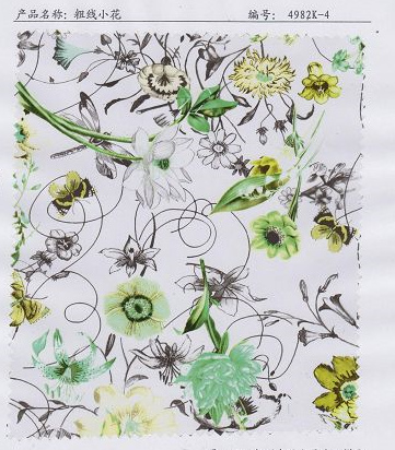 Transfer foil for leather Flower design transfer film for pvc leather 4982k Hot stamping foil for pu leather