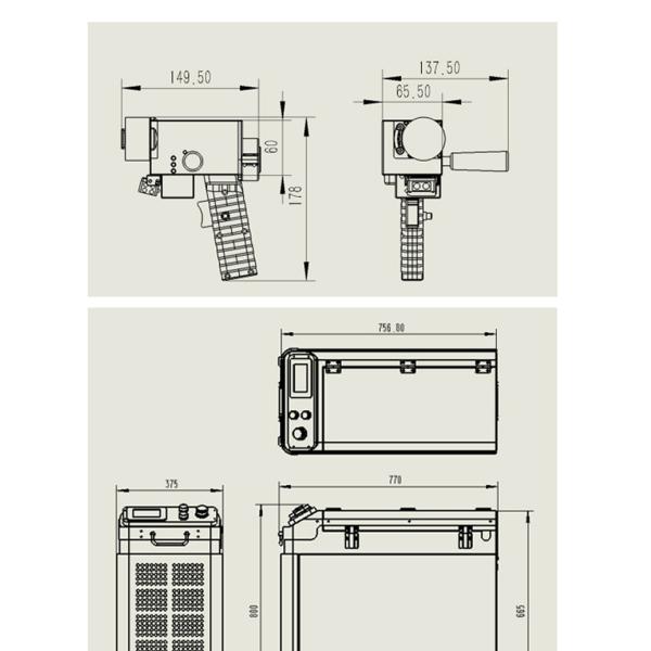 Multifunction Metal Fiber Laser Rust Removal Machine 300W 500W 1000W Pulse Laser Cleaner