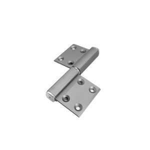 China Four Hole Quadrilateral Aluminum Door Hinge Gray Color With Silver Lid on sale
