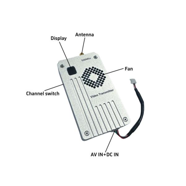 1.2G 8W VTX Drone Wireless Video Transmitter 1.2Ghz 1.3Ghz FPV Video Sender and