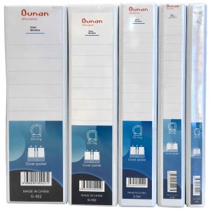 Wholesale Customized Logo PVC White File Folder Durable Hinge ONE Touch Easy Open 3 Ring Binder With 9.8cm Back Width from china suppliers