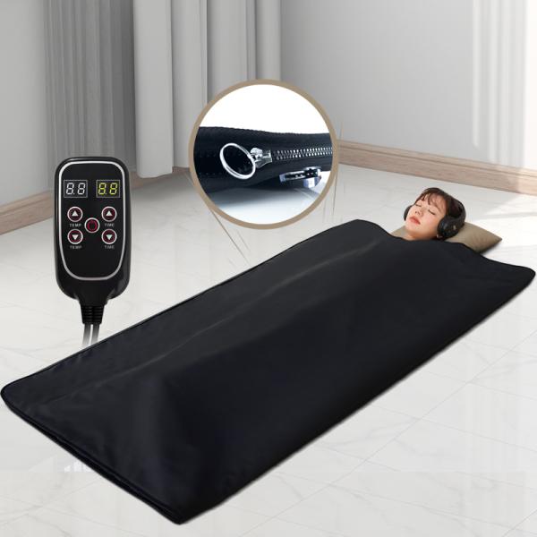 Quality Portable Sauna Blanket with Remote Handle Control and Far Infrared Technology for Whole Body Heating for sale