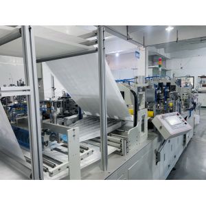 Ultrasonic Pocket Filter Making Machine With Trapezoidal Bag Appearance And Neat