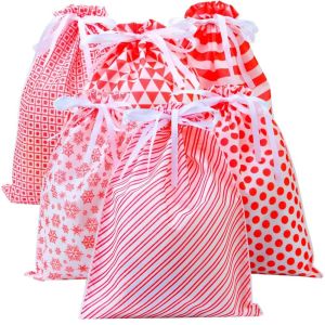 Christmas 120x0.4cm OEM PE 20cm Camouflage Drawstring Bag