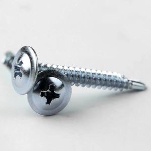 M3 M4 Steel Cross Recessed Wafer Button Head Self Tapping Drilling Screw For