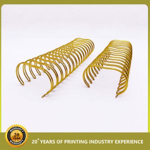 Calendar Double Spiral Coil Binding Pitch 3:1 1.4mm Nylon Steel Double Wire Book