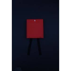 Plastic Injection Molded Box Square Red PVC Plastic Profile For Fire Blanket