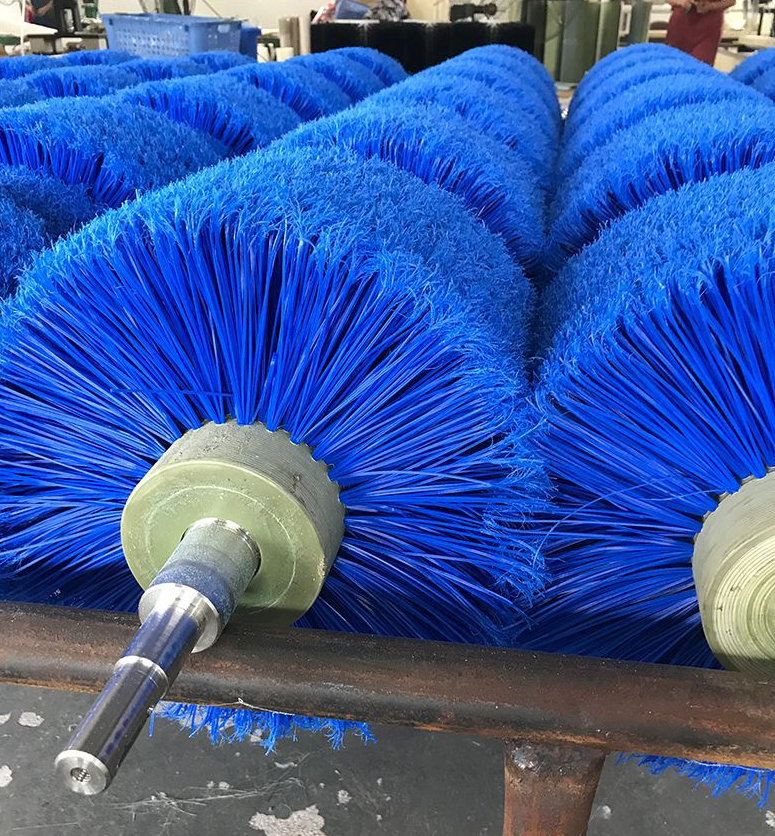Automatic Computer Car Washer Wheel Hub Brush Roller with High/Low Fur Brush Stainless Steel