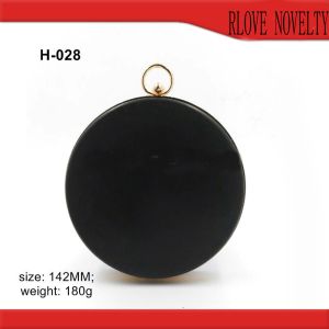 2019 Fashion 142 mm light gold round shape metal box purse frame with plastic