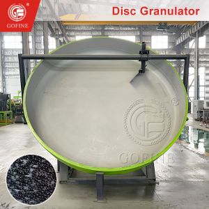 Wet Mixing Disc Granulator for Organic Fertilizer 1-5T/H Capacity
