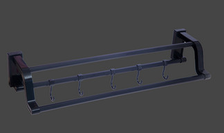 Quality INOVI HL-V02 Plastic Double Towel Bar  600mm with Hook for sale