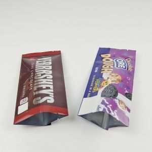 Environmental Friendly Foil Wrappers Custom Printed Stand Up Pouches Chocolate