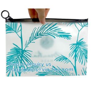 China Custom Frosted Biodegradable Apparel ,Clothes, Garment, T Shirt, Swimwear, Packaging, Slider Zipper Bag on sale