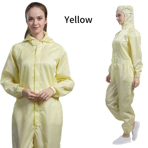 Custom Size Vapor-Protective ESD Coverall with 106-107Ohm Surface Resistance for