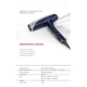 Custom Professional Hair Blow Dryer Phantom Salon With Strong Wind