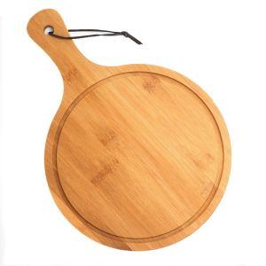 Kitchen Charcuterie Board with Customized Designs and BAMBOO Round Pizza Cutting