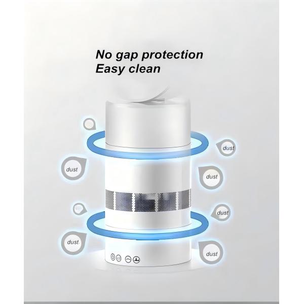 Bladeless Tower Fan with Swing Function and Adjustable Height 33*33*120cm Dimensions