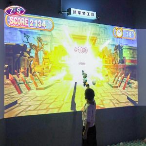 3800lm Smash Wall Game DLP Interactive Projector Games Ball Throwing Display