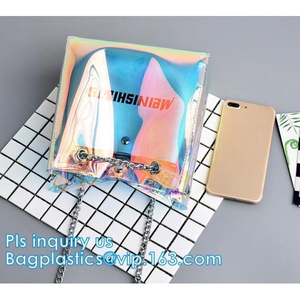 High quality unique PVC PU ladies bag handbag, 100% Clear Purse PVC Beach Clear Handbags, women's bag/handbag/traveling