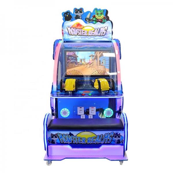 Quality High Revenue Arcade Ticket Machine , Ball Shooting Monster Realms Kids Arcade Machine for sale