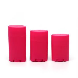 Recyclable Easy to Carry Oval Shape Twist Up Empty Deodorant Stick Container for