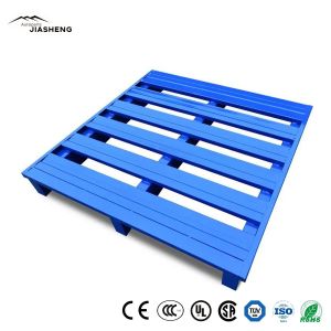 Double Faced Stackable Metal Pallets Tray Heavy Duty Stacking Racking System