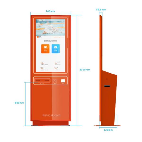 Quality 43 inch Checkout Kiosk for Hotel/Self-serice Kiosk Provide Quick Service/Custom Check in/Check out Kiosk,LksKiosk for sale