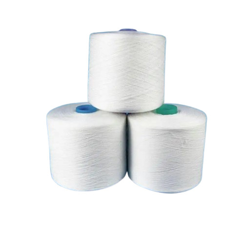 20s/2, 40s/2, 60s/2 Raw White 100% Polyester Core Spun Yarn For Polyester Yarn