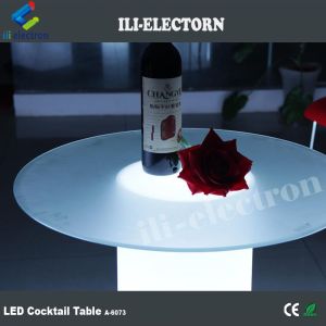 glass table top illuminated bar table led cocktail table