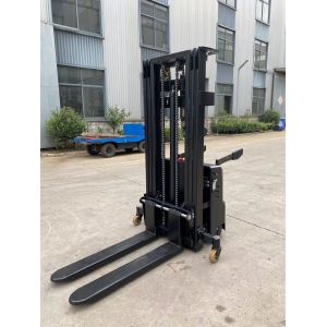 Support Customized Stand On 1.6 Ton 4 Meters All Electric Stacker Forklift With