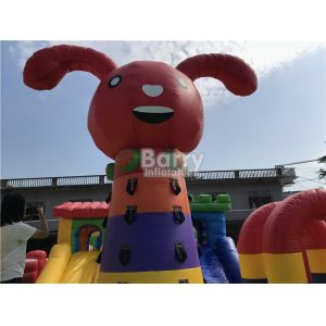 Customize Kids Air Inflatable Bouncer Cartoon Theme Amusement Park 20mL*10mW*4mH
