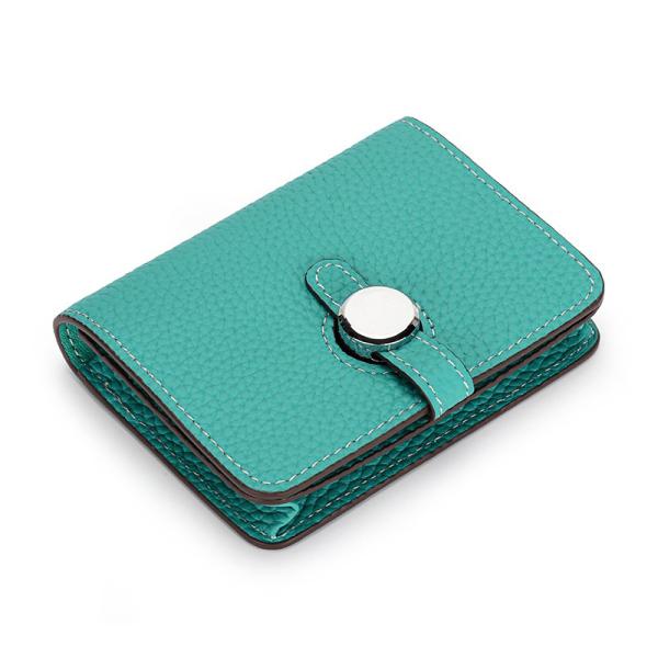 Low MOQ Mix Models Genuine Leather Slim Wallet Card Holder For Unisex Business Casual