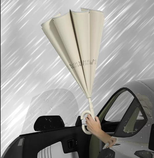 Large Double Umbrella with Free Folding and Straight Handle Hanging Function Included