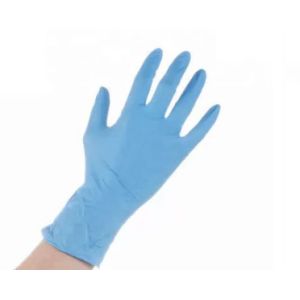 Blue Color Disposable Gloves , Disposable Latex Gloves For Hospital / Laboratory