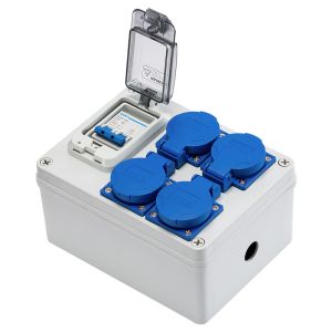 Outdoor Power Outlet Socket Plastic Switch Distribution Box Waterproof