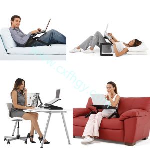 Cxfhgy Laptop Table Stand With Adjustable Folding Ergonomic Design Stand