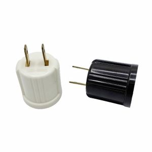 Aluminum Case / Copper 4A 250V Socket Plug 2 Pin Plug Adapter