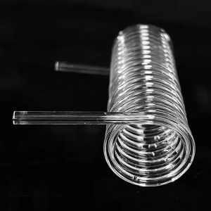 Customized High Temperature Quartz Glass Tube With Spiral Design And Corrosion