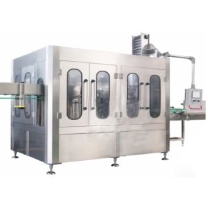 Drinking Soda Water Filling Machines Bottle Washing Rinsing Filling Capping