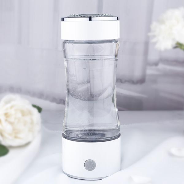 Quality USB Charging Hydrogen Water Bottle White / Transparent Color With Rich Electrolysis for sale