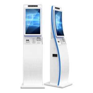 Buy cheap ODM Curved Surface Touch Screen Self Service Kiosk 23.6 inch With QR Code from wholesalers