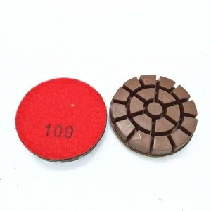 China 3/75mm Copper Hybrid Transitional diamond pads for heavy concrete floor machine 10mm 15mm diamond segment thickness on sale