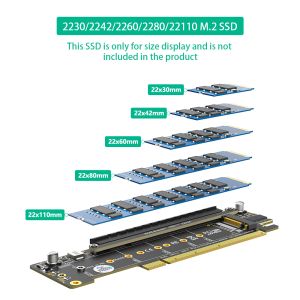 Dual NVMe PCIe 4.0 Adapter for M.2 SSD, 18x9cm, 1 Year Warranty