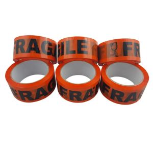 Warning Carton Bopp Sealing Tape Fragile Packing Red Fragile Tape
