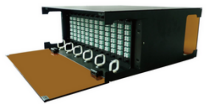 MTP MPO Chassis 4U Fiber Patch Panel MPO Fiber Cassette Black