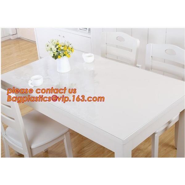 DIY Round PVC Table Cover Protector Desk Mat Table Cloth Pvc Transparent