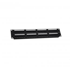 Wholesale 24 Port 1 U Cat6 patch panel rackmount 568A &amp; B, RJ45 from china suppliers