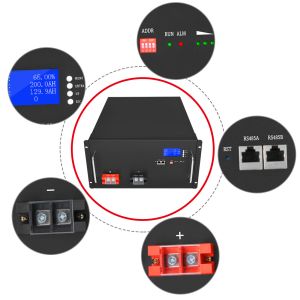 RV Caravan Rechargeable Power Station 51.2V 48V 200Ah LiFePO4 Battery Lithium