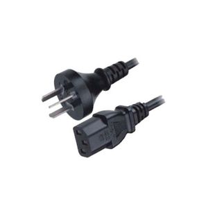 Customized Ac Australian Power Lead , Saa Approved Three Prong Power Cable